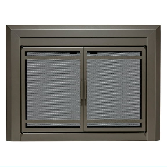 UniFlame "Kendall" Cabinet-style Fireplace Doors with Smoke Tempered Glass