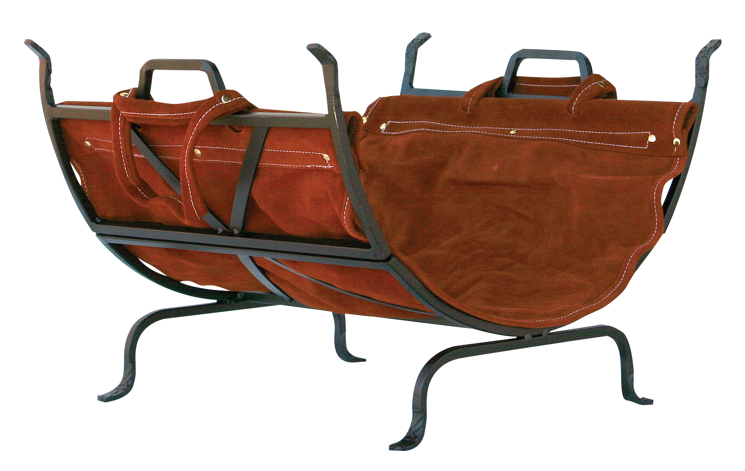 Leather firewood holder new arrivals