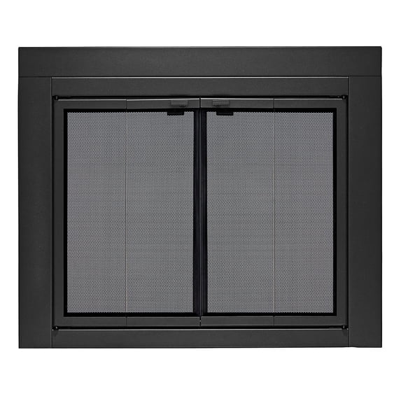 UniFlame "Roman" Bi-fold style Fireplace Doors with Smoke Tempered Glass