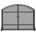 thumbnail image 1 of Uniflame S-1066 Single Panel Black Screen with Doors And Rivets, 1 of 2