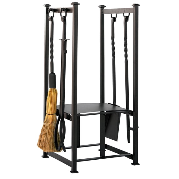 UniFlame W-1198 Olde World Iron Log Rack With Tools