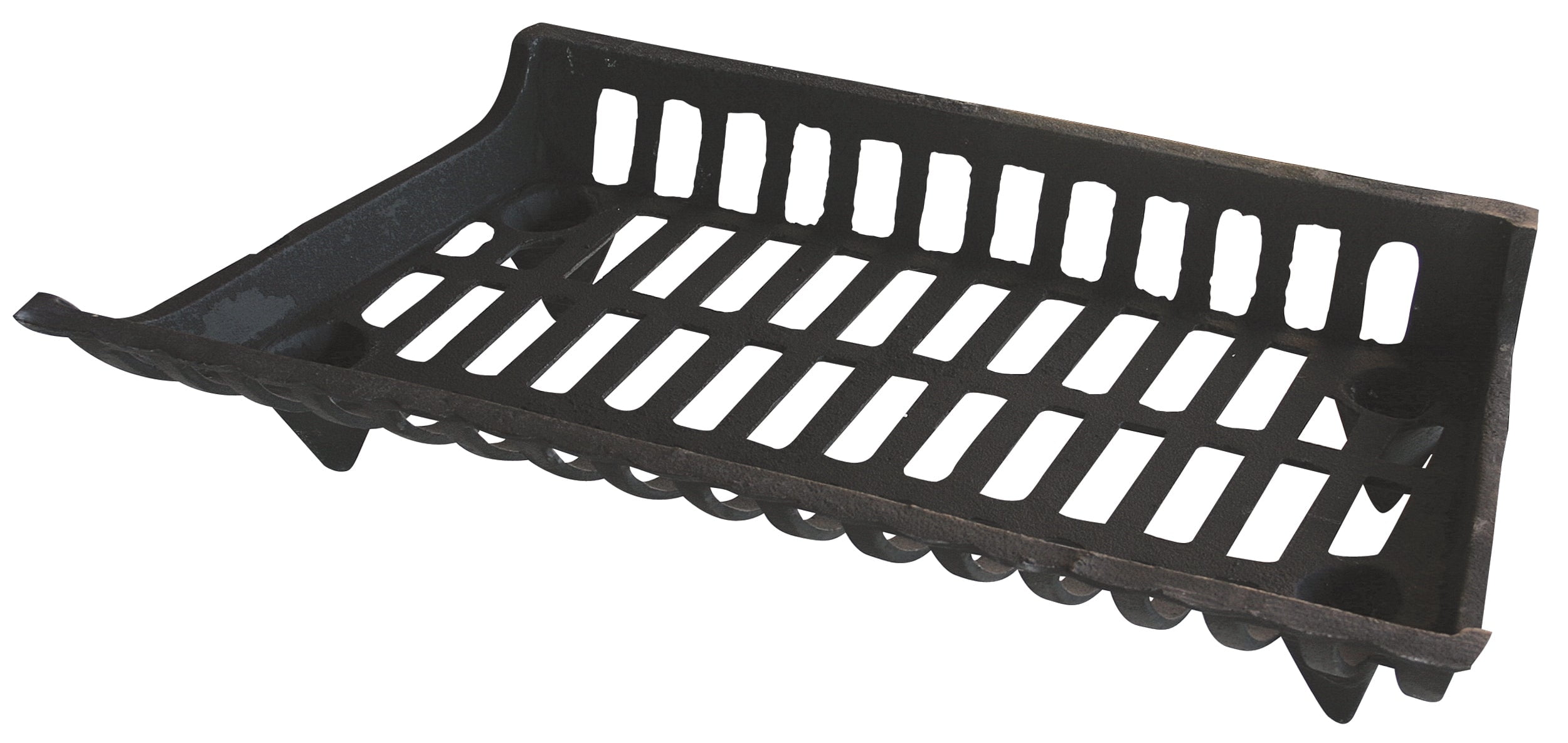 27 in. Black Cast Iron Fireplace Log Grate