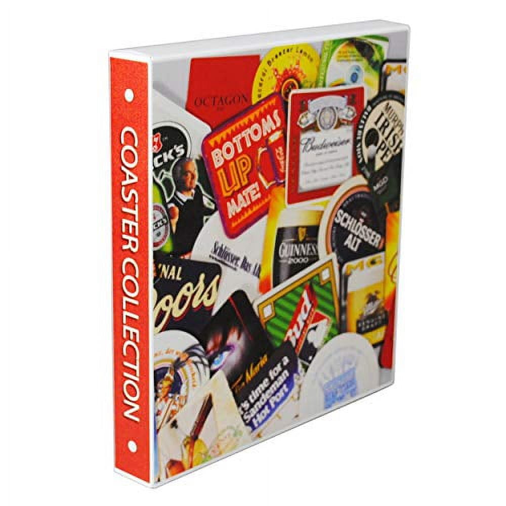 UniKeep Beer Drink Coaster Collection and Storage Case Holds 60 Coasters With the Included Pages