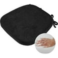 thumbnail image 1 of UniMall 2.5" Thick Chair Cushions for Dining Chair, Corduroy High Density Foam Kitchen Chair Pads, U Shaped Indoor Seat Cushions with Ties & Non-Slip Backing, Washable Cover, 17''x16.5'', Black, 1 of 14