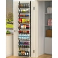 thumbnail image 1 of UniMall Over the Door Pantry Organizer, 10-Tier Over the Door Organizer with Adjustable Basket, Door Organization for Pantry Kitchen Storage Room Spice Rack, Black, 1 of 12