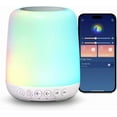thumbnail image 1 of UniMall White Noise Sound Machine for Sleep Portable Sound Machine with 30 Soothing Sounds 12 Night Light Colors 4 Timer Sleep Machine for Baby Adults, Smart App Control, Touch Control, 1 of 14