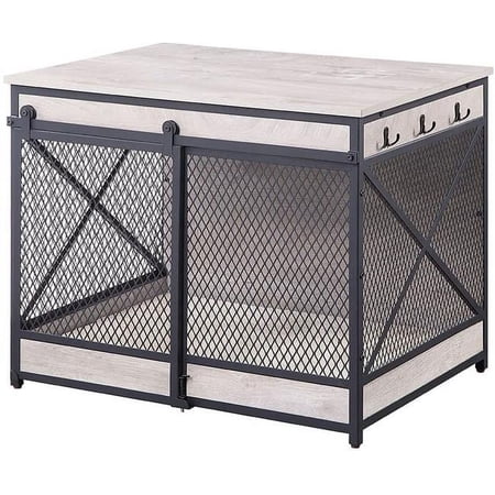 UniPaws UH5149 Slid Door Dog Crate - Weathered Grey
