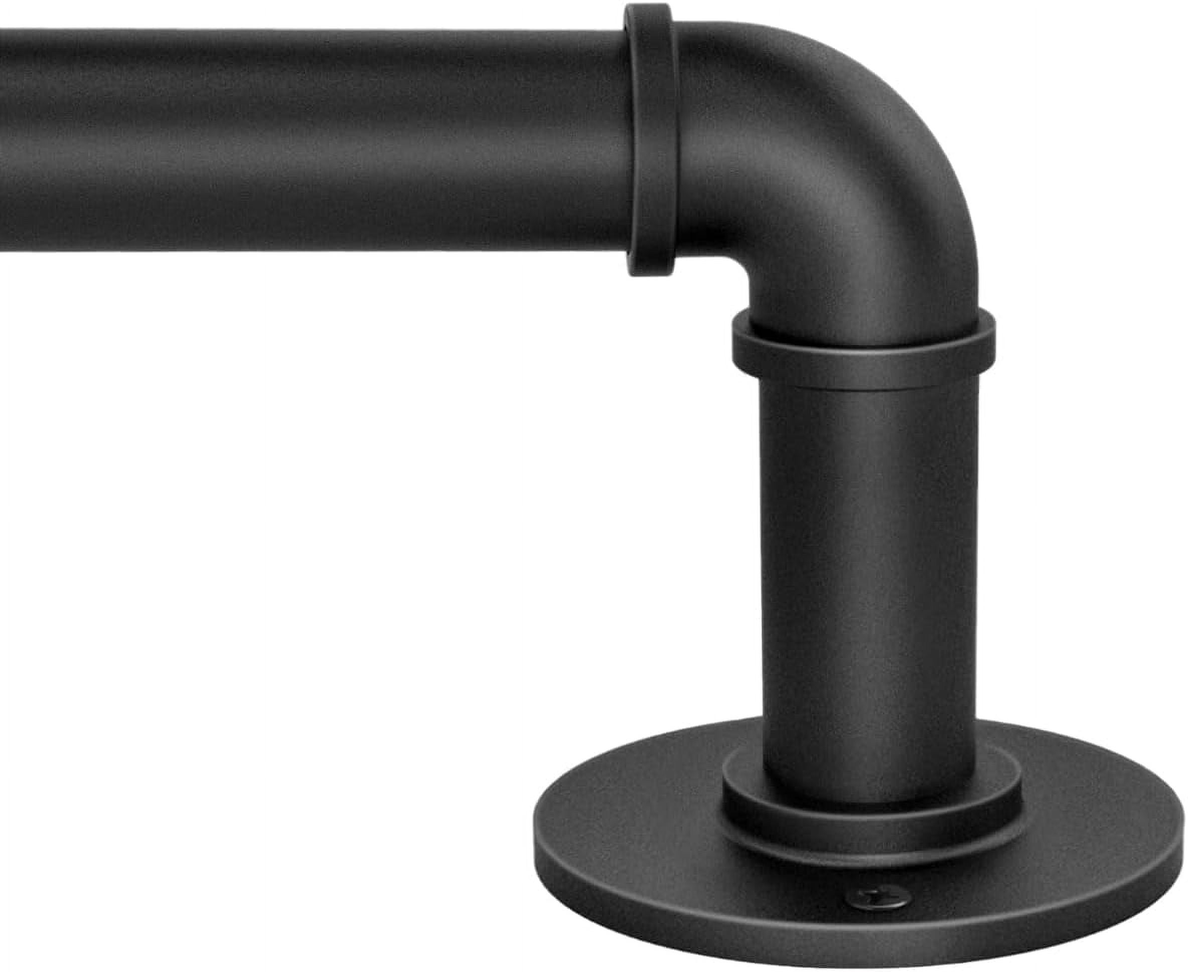 UniVerse 1 Inch Industrial Curtain Rods for Windows 28 to 48 Inches ...