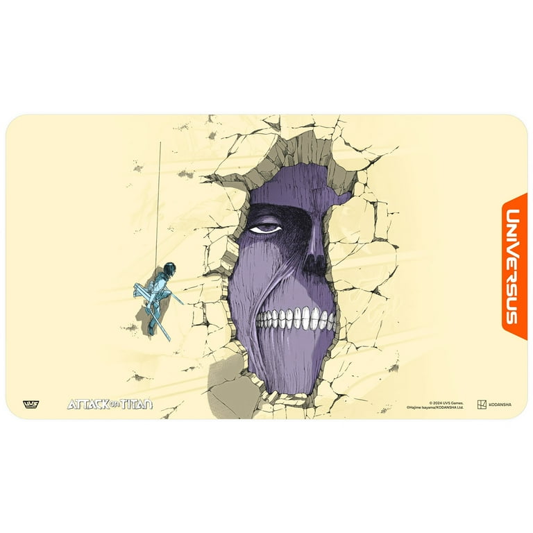 UniVersus Attack on Titan: Battle for Humanity - Wall Titan Playmat - 24 x 14 Neoprene Mat, Tabletop Card Game Accessory, UVS Games, Licensed UniVersus Attack on Titan: Battle for Humanity - Wall Titan Playmat - 24 x 14 Neoprene Mat, Tabletop Card Game Accessory, UVS Games, Licensed
