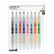 Uniball 207 Fashion Retractable Gel Pens, Medium Point (0.7mm), Assorted Ink, 8 Count