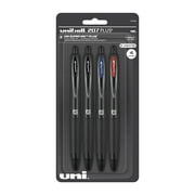Uniball 207 Plus+ Retractable Gel Pen, Medium Point, 0.7 mm, Assorted Ink, 4 Count