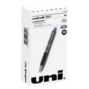 Uniball 207 Retractable Gel Pens, Bold Point (1.0mm), Blue Ink, 12 Count