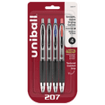 thumbnail image 1 of uniball 207 Retractable Gel Pens, Medium Point, 0.7mm, Assorted Ink Colors, 4 Count, 1 of 7