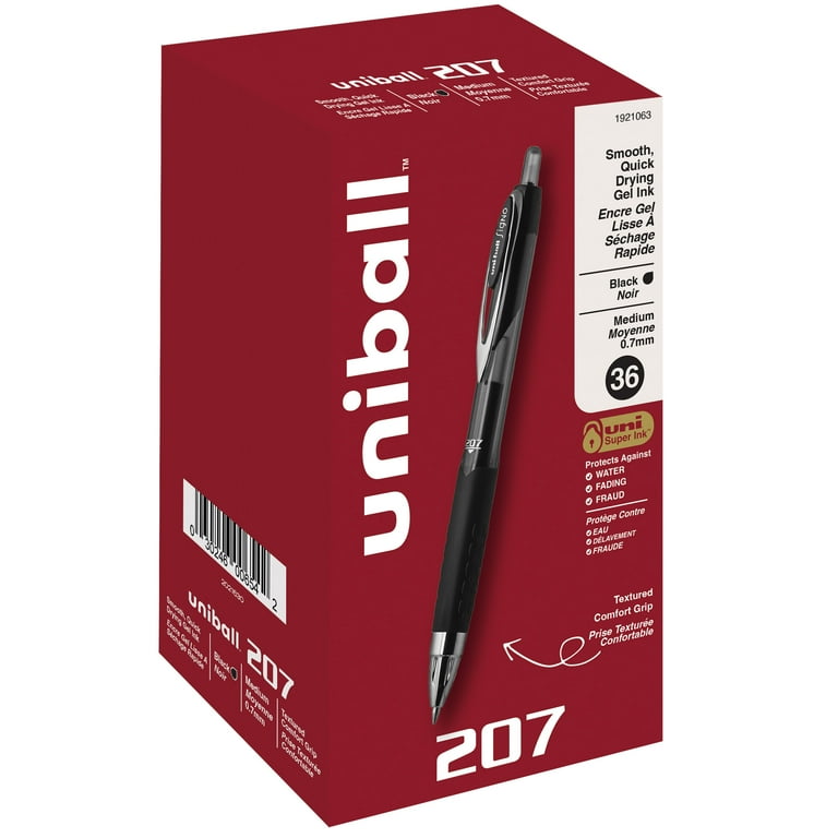 Signo Gel 207 Roller Ball Retractable Gel Pen, Black Ink, Medium, 36/Box, Sold as 1 Box, 36 Each per Box Signo Gel 207 Roller Ball Retractable Gel Pen, Black Ink, Medium, 36/Box, Sold as 1 Box, 36 Each per Box