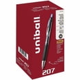 thumbnail image 1 of uniball 207 Retractable Gel Pens, Medium Point (0.7mm), Blue Ink, 12 Count, 1 of 4