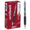 thumbnail image 1 of uniball 207 Retractable Gel Pens, Medium Point (0.7mm), Violet Purple Ink, 12 Count, 1 of 6