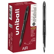 Uniball Air Porous Point Pens, Fine Point (0.7mm), Black Ink, 12 Count