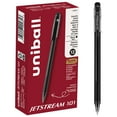 thumbnail image 1 of uniball Jetstream 101 Stick Ballpoint Pens, Medium Point (1.0mm), Black Ink, 12 Count, 1 of 6