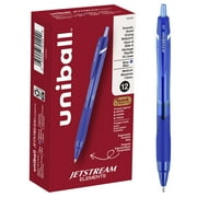 uniball Jetstream Elements Ballpoint Pens, Medium Point 1.0mm, Blue Ink, 12 Count