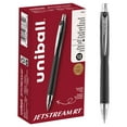 thumbnail image 1 of uniball Jetstream Retractable Ballpoint Pens, Fine Point (1.0mm), Black Ink, 12 Count, 1 of 4