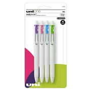 Uniball One Retractable Gel Pens, Medium Point (0.7mm), Assorted Ink, 4 Count