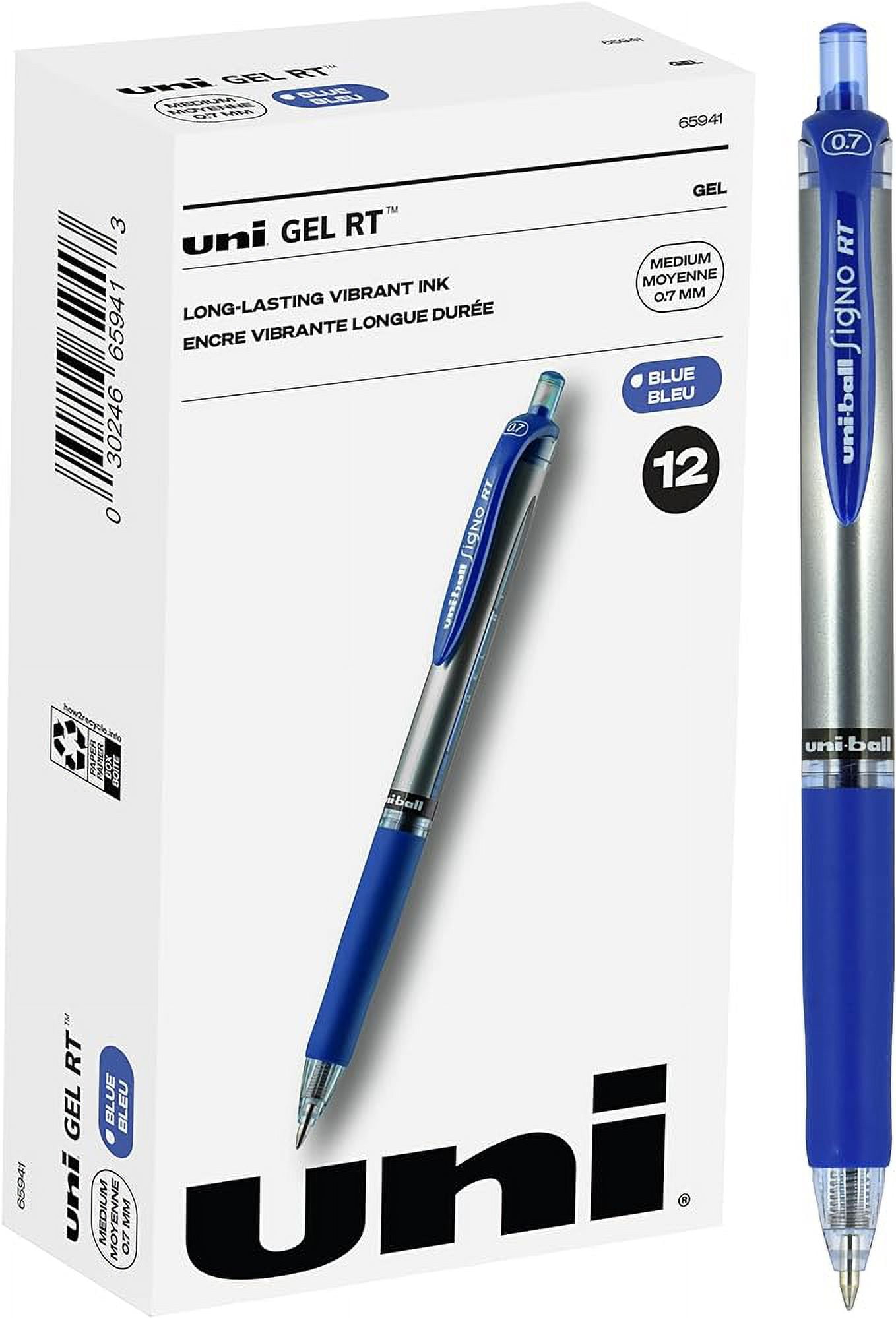 Uni-Ball Signo 207 Retract Gel Rollerball Blue (Pack of 12) 9004601