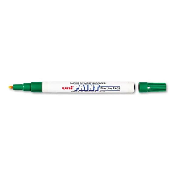 Uniball UBC63704 Oil-Base Fine Line Uni Paint Markers - Green