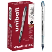 uniball  Vision Elite BLX Rollerball Pens, Bold Point 0.8mm, Blue BLX Ink, 12 Pack