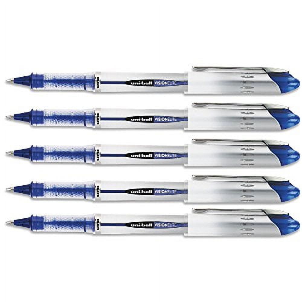 uniball Vision Elite Stick Roller Ball, Blue-Black, Micro