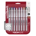 thumbnail image 1 of uniball Vision Elite Rollerball Pens, Bold Point, 0.8mm, Assorted Ink Colors, 8 Count, 1 of 8