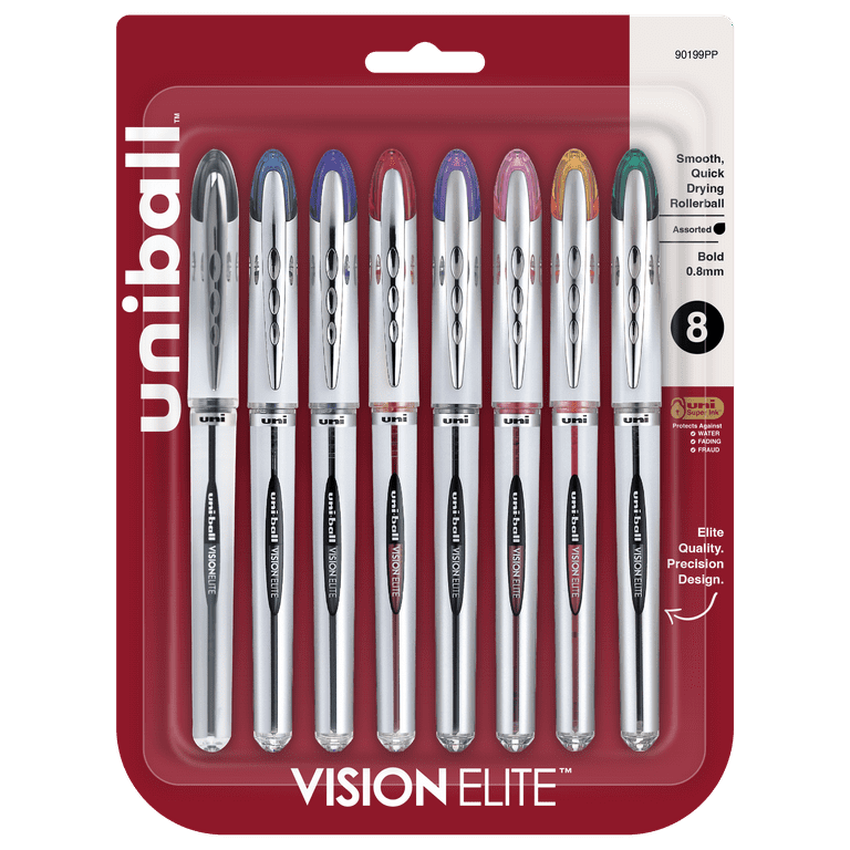 uni-ball - Vision Elite Roller Ball Stick Water-Proof Pen, Red Ink, Bold, Sold as 1 EA uni-ball - Vision Elite Roller Ball Stick Water-Proof Pen, Red Ink, Bold, Sold as 1 EA