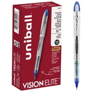 uniball  Vision Elite Rollerball Pens, Bold Point 0.8mm, Blue, 12 Pack