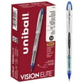 thumbnail image 1 of uniball Vision Elite Rollerball Pens, Bold Point (0.8mm), Blue Ink, 12 Count, 1 of 7