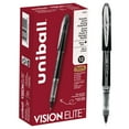 thumbnail image 1 of uniball Vision Elite Rollerball Pens, Micro Point (0.5mm), Black Ink, 12 Count, 1 of 7