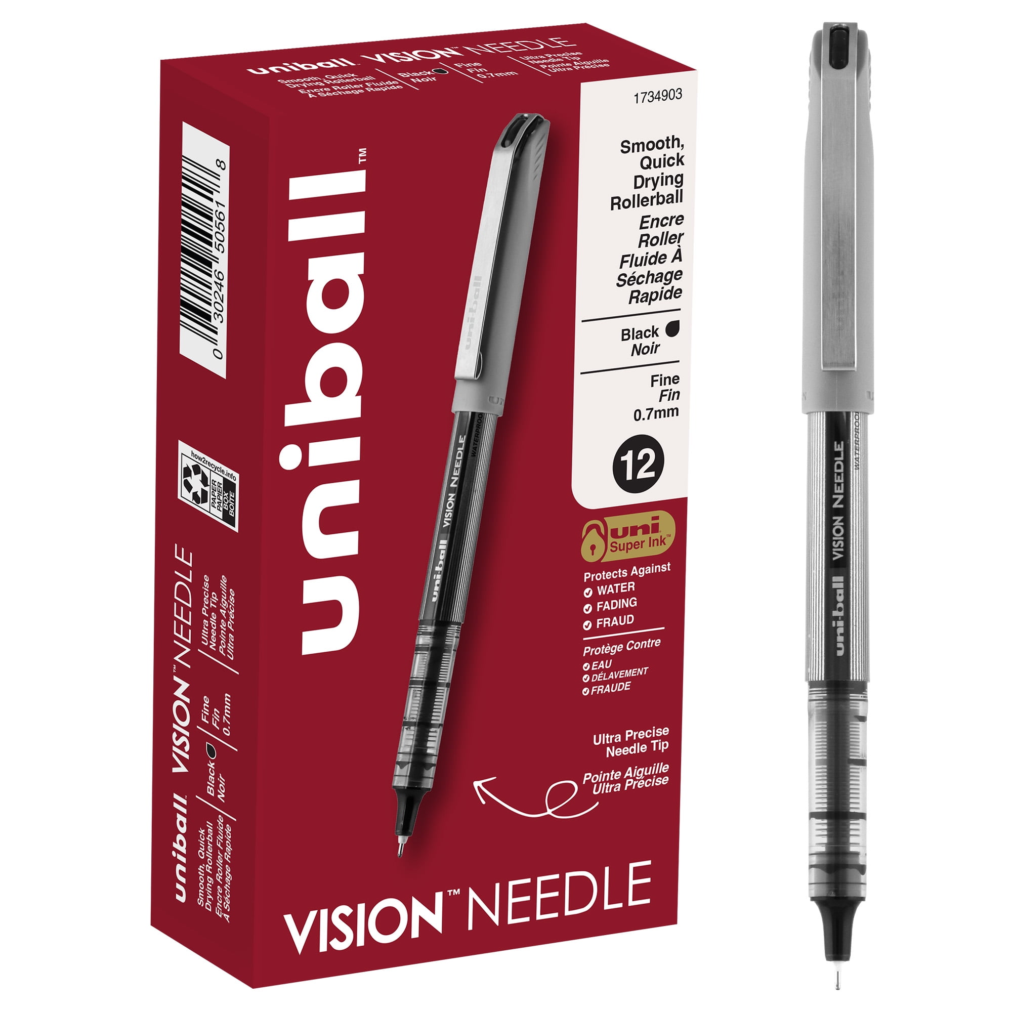 Uni-ball Vision Needle Rollerball Pens Fine Point, Palestine Ubuy