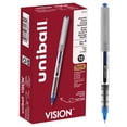 thumbnail image 1 of uniball Vision Rollerball Pens, Fine Point (0.7mm), Blue Ink, 12 Count, 1 of 6