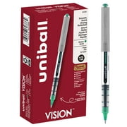 أقلام Uniball Vision Rollerball ، Fine Point 0.7mm ، Green Ink ، 12 Count