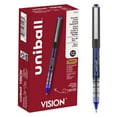 thumbnail image 1 of uniball Vision Rollerball Pens, Micro Point, 0.5mm, Blue Ink, 12 Count, 1 of 6