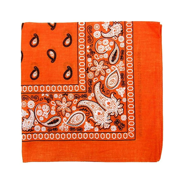 Unibasic Paisley Cotton Bandana XL, head wrap, handkerchief