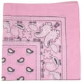 thumbnail image 1 of Unibasic Paisley Cotton Bandana, head wrap, handkerchief - 18 Pack (Pink), 1 of 2
