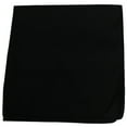 thumbnail image 1 of Unibasic Solid colors Polyester Bandana, head wrap, handkerchief (Black) - 26 Pack, 1 of 2