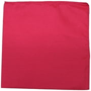 Unibasic Solid colors Polyester Bandana, head wrap, handkerchief Hot Pink- 26