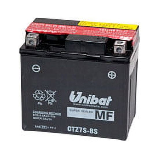 Unibat Maintenance-Free Battery with Acid CTZ7S-BS for Honda CRF450X 2012-2017