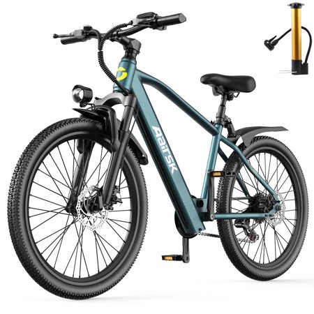 Unibike 24"Electric Bike for Adults, 400W Ebike with 36V 10AH Battery, 40Miles Long Range, Shimano 7-Speed Electric Bicycle, Blue