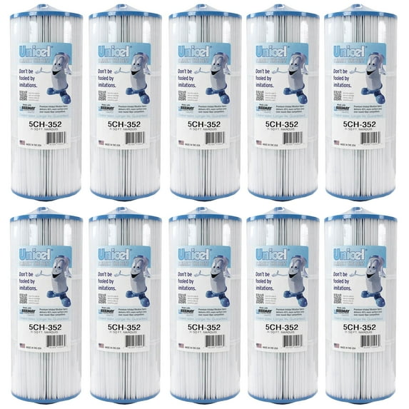 Unicel 5CH-352 Replacement 35 SqFt Spa Filter Cartridge,151 Pleats(10 Pack)