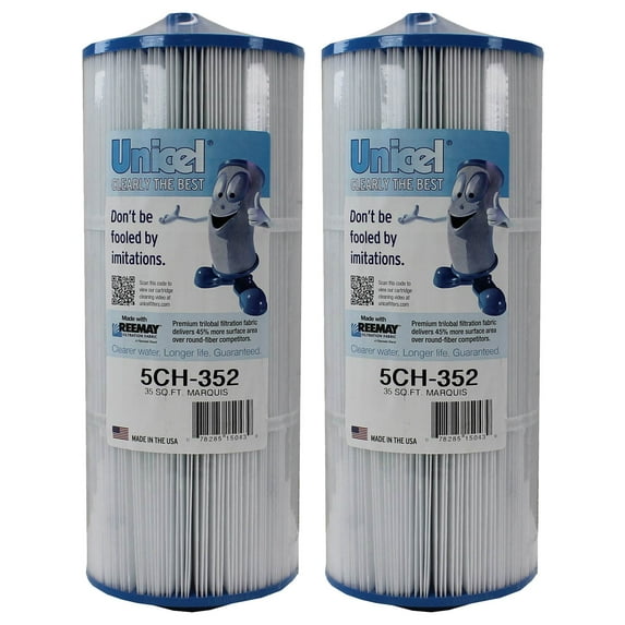 Unicel 5CH-352 Replacement 35 SqFt Spa Filter Cartridge,151 Pleats (2 Pack)