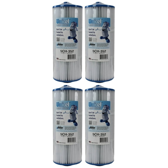 Unicel 5CH-352 Replacement 35 SqFt Spa Filter Cartridge,151 Pleats (4 Pack)