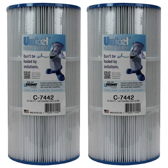 Unicel C-7442 Replacement 40 SqFt Swimming Pool Filter Cartridge (2 Pack)