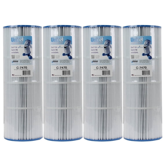 Unicel C-7470 Replacement 80 SqFt Swimming Pool Filter Cartridge (4 Pack)