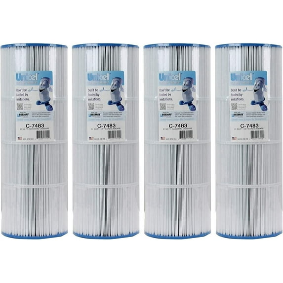 Unicel C-7483-4 Filter Cartridge Set for Hayward SwimClear C3025 4-Pk